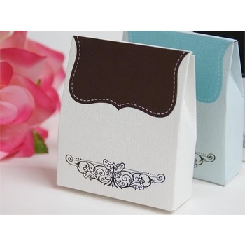 thumb_50pk Favor Box - Tapestry Satchel - Chocolate CLEARANCE