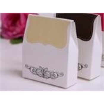 50pk Favor Box - Tapestry Satchel - Ivory CLEARANCE