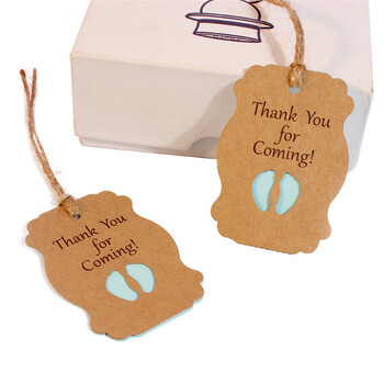 Boy Themed Baby Shower Thank You Tags - Blue