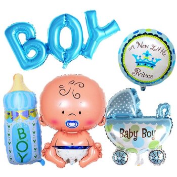 Foil Baby Boy Balloon Kit - Blue