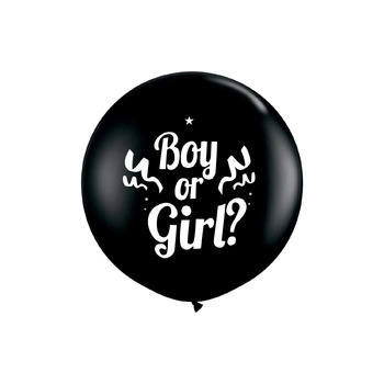 90cm Giant Black Gender Reveal Baby Shower Balloon