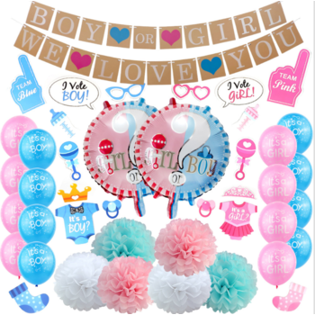 Baby Shower/Gender Reveal Balloon & Decorating Kit 