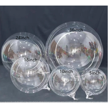 Clear Bubble Balloons - 25cm