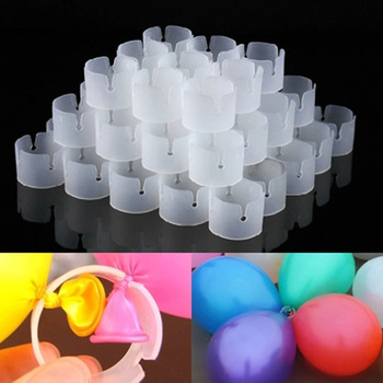 50pk Balloon Stand Clips - Plastic