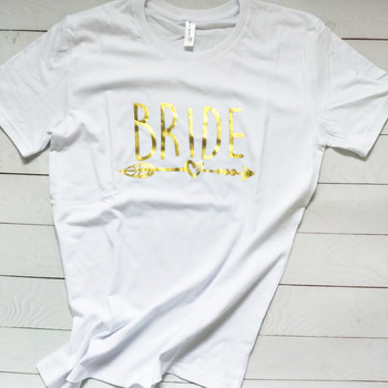 Bride T shirt - White Various Sizes [Size: Medium]