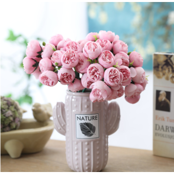 27 Head Pink Peony Filler Bouquet/Filler Flower Bunch