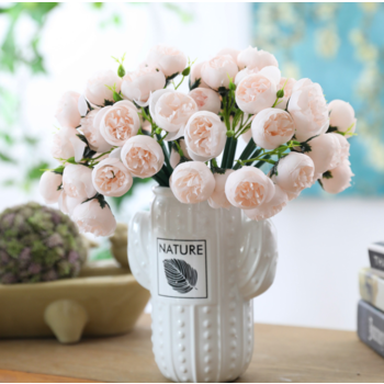27 Head Blush Pink Peony Bouquet/Filler Flower Bunch
