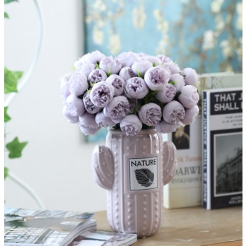 27 Head Lavender Peony Bouquet/Filler Flower Bunch