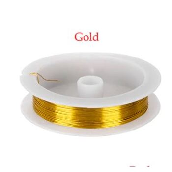 0.5mm Florist/Craft/Jewellery Wire 40m - Gold