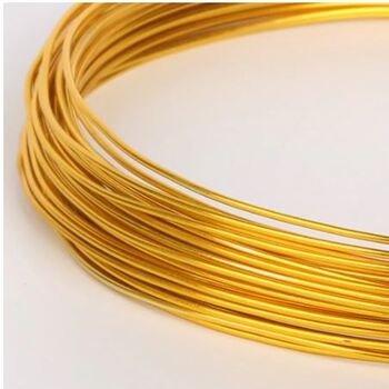 2mm Florist/Craft/Jewelry Wire 5m - Gold