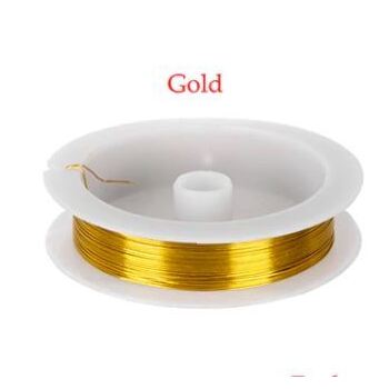 0.3mm Florist/Craft/Jewellery Wire 50m - Gold