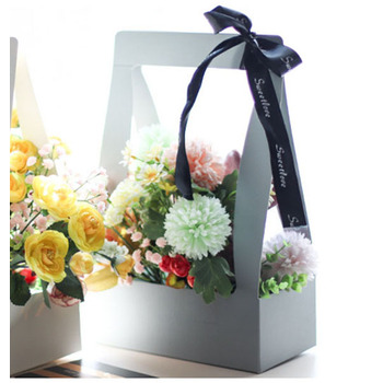 35cm Silver Flower Bag/Posy Box - Open Sides