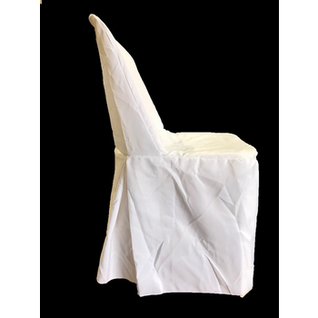 Polyester Small/Pipee Chair Cover - White