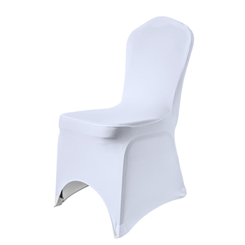 Lycra Chair Cover (190gsm) Elastic Foot Pocket - White 