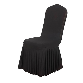 Lycra Chair Cover Semi Fitted (200gsm) - Black