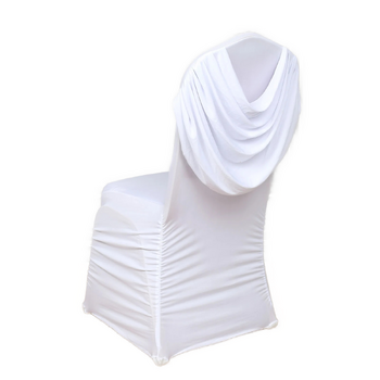 thumb_Lycra Chair Cover (200gsm) Rouched Swag Back - White