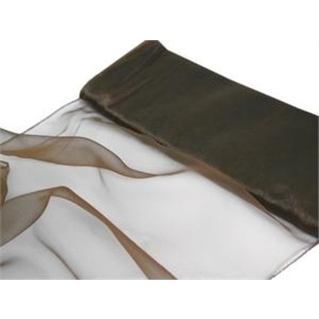 Nylon Chiffon Fabric  12 inch x 10 Yards - Chocolate