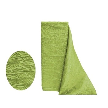 Crinkle Taffeta Fabric Bolt 12 inch x 10Yards - Apple Green