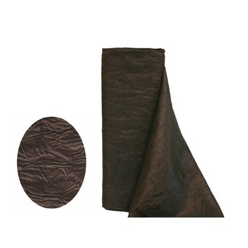 Crinkle Taffeta Fabric Bolt 12 inchx 10Yards - Chocolate