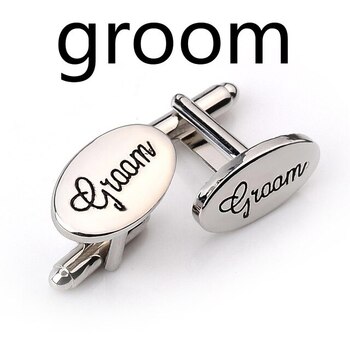 Silver Cufflinks - Groom