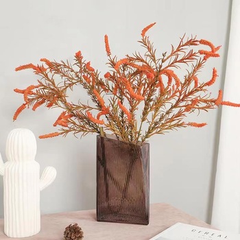 Native Flower Stem 85cm - Burnt Orange
