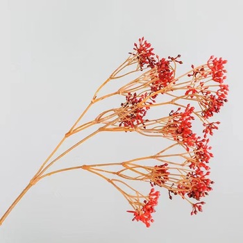 Flower Stem - Bud Form - 66cm - Burgundy/Red