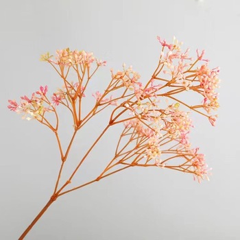 Flower Stem - Bud Form - 66cm - Pink/White