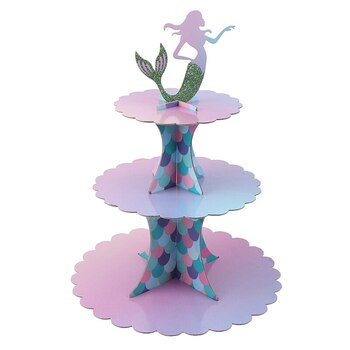 Mermaid Birthday Party Cup Cake Stand