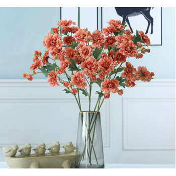 70cm - Daisy Flower Spray - Autumn Orange
