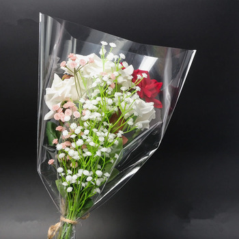 Clear Cellophane Flower/Bouquet Bags 8.0x39x50cm