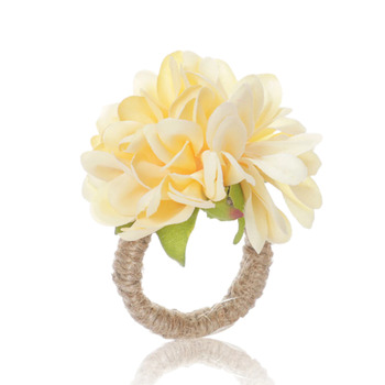 4pcs Dahlia Flower Napkin Ring - Peach
