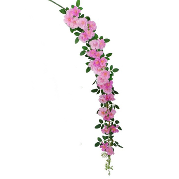 1.3m Rambling Rose Style Garland - Pink/Purple