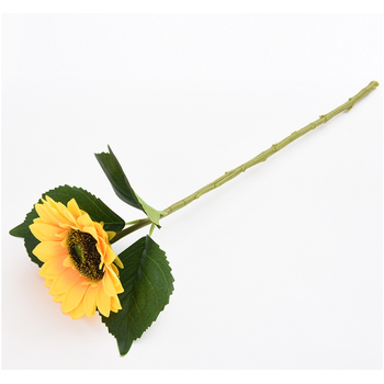 50cm Single Stem Sunflower - Yellow