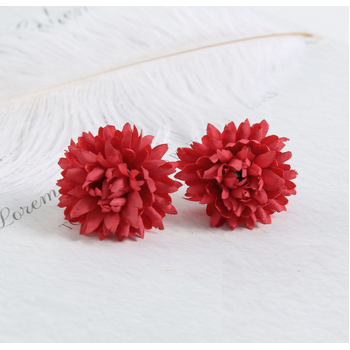 3.5cm Dainty Flowers - Red