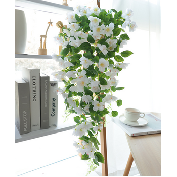 90cm Rambling Rose Vine/Garland - White