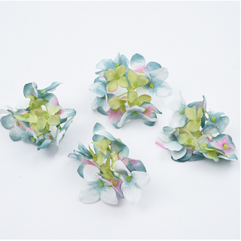 8cm Hydrangea Flower Bloom - Two-Toned Blue