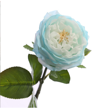 Real Touch Rose Stem - Blue