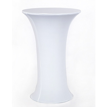 Dry Bar Cover 700mm (Round Base) - Fitted Lycra - White
