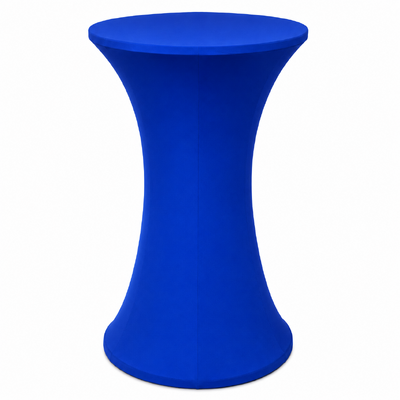 60cm Royal Round Base Dry Bar Cover – Stretch Lycra Cocktail Table Cover