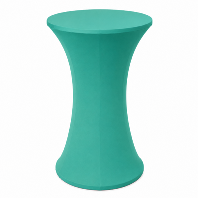 60cm Tiffany Round Base Dry Bar Cover – Stretch Lycra Cocktail Table Cover