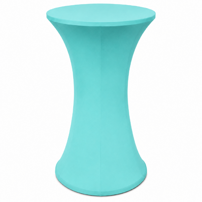 60cm Tiffany Round Base Dry Bar Cover – Stretch Lycra Cocktail Table Cover