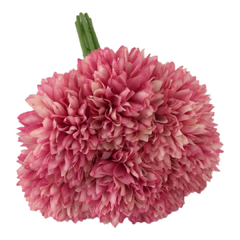 7 Head Carnation Bouquet - Dark Pink