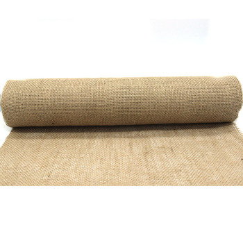 50cm x 10m Burlap Natural Fabric Roll - Thick High Quality