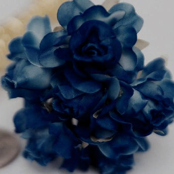 72 x Semi-Bloomed Craft Roses - Navy