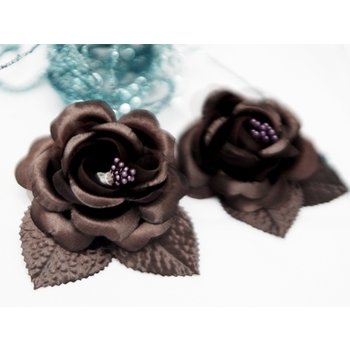 12 ACCENT Bellissimo Craft Roses - Chocolate
