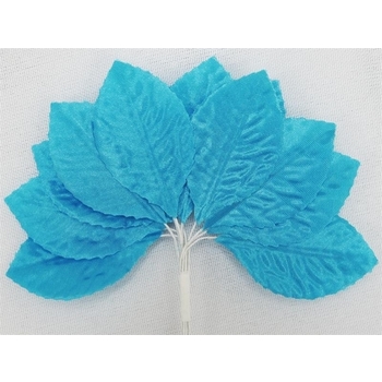 144 Burning Passion Leafs for Craft - Turquoise