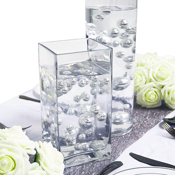 Silver Floating Pearls - Centerpiece Vase Filler