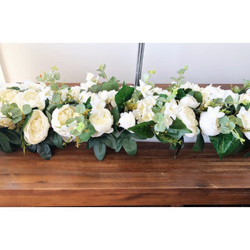 High Quality 100cm White/Cream Floral Centerpiece Arrangement