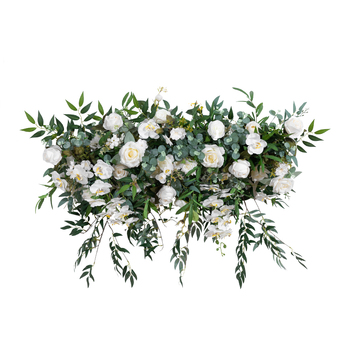 100cm x 90cm Rose, Orchid & Native Eucalyptus Floral Arch Arrangment