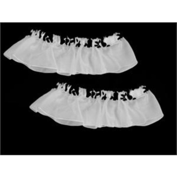 Garter - Damask Black and White CLEARANCE